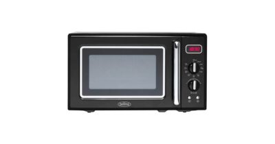 Belling FMR2080S 20 Litre  800w Solo Retro Microwave Oven in Black 444444309